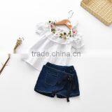 Wholesale Girls Unique Design Jeans Shorts for Summer thumbnail-1