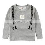 Wholesale Spring Cotton Long Sleeves Boys Kids Round Neck T-shirt thumbnail-5