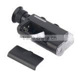 Pocket Microscope 200-240X Lighted Portable Magnifier LED UV Light Handheld thumbnail-2
