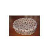 Wicker and Wooden Basket thumbnail-1