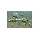 0.9MM Thickness PVC Tarpaulin white and green inflatable water park