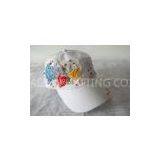 3D Embroidery Flower Cotton Baseball Cap, Customized Womens Baseball Caps With Adjustable Velcro thumbnail-1