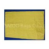 Eco Friendly Yellow Color Polypropylene Woven Bags For Packing Cereal , Sand
