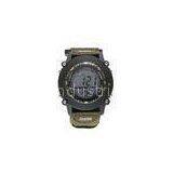 Army Green Men Multifunction Digital Watches With Daily Alarm / Japan Battery thumbnail-1