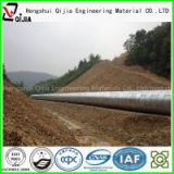 corrugated steel tube for road construction as the culvert