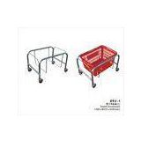 Red Plastic Basket Stand Retail Shop Equipment With Loading Capacity 10KGS