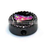 Latest Design Beads Necklace Rondelle cz Pave Beads thumbnail-1