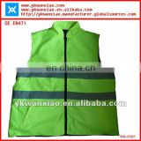 Reversible reflective jacket with high visibility,high visibility jacket with reversible sides,Reversible safety jacket,
