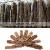 Wholesale Animal Fur Raw Material Genuine Raccoon Fur Strips for Hoodies
