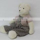 Plush And Stuffed Teddy Bear Animal Baby Toys With Cloth Dress Sweaters thumbnail-2
