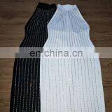 Amigo 2017 New Design Sexy Black 100% Cotton Halter Slit Full Hot-fix Rhinestone Evening Dresses for Ladis Party Wear thumbnail-2