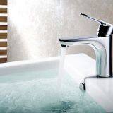 Factory Price Brass Waterfall Water Square Bathroom Mixer Basin Faucet thumbnail-2