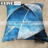 2018 New Design Geometric Figure Gold Stamping Marble Printed Cushion Cover For Spring thumbnail-5