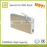 Large Capacity 15600 mah Notebook Power Bank New Arrival Portable Power Bank for Mac Book