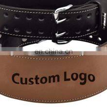 Bodybuilding Weight Lifting Gym Fitness Leather Belts Gym Training Weightlifting Leather Belts thumbnail-3