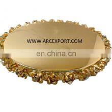 Luxury Round Metal Tray