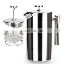 Double Wall Insulated Vacuum Stainless Steel French Press Coffee Maker thumbnail-4