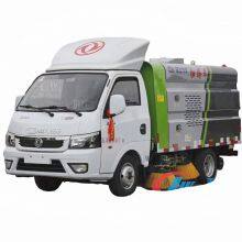 Dongfeng 4x2 Mini 6 Wheel Street Sweeper Truck 2500 Liters thumbnail-1