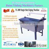 Single Folding Side Machine YL-DB-800 which can produce folders, photo album book cover and other products edge