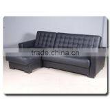 Designer Furniture Leather Functional Corner Sofa Bed thumbnail-2