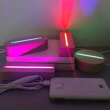 Newest Square Wooden Led Acrylic Night Light Base Led Lights Base 3d Lamp Base Round Oval Stand With Remote Control Lamps thumbnail-5