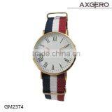 2016 Fashion Stainless Steel Back Water Resistant Leather Wrist Watch thumbnail-3