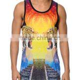 Men's Sublimation Tank Top/Digital Printing Singlet/3d Printing Top thumbnail-3