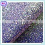 2015 New Arrival PU Glitter Fabric Leather