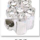 Silver Loose Beads With White Crystal Jewelry Accessories Beads thumbnail-1