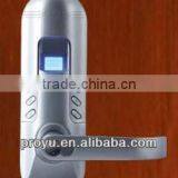 Fingerprint & Keypad & Mechanical Key Golden Color Biometric Fingerprint Door Lock PY-6698