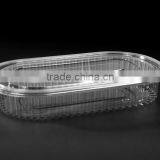 Wholesale Food Grade PET 900ml Transparent Disposable Food Container With FDA Certificate