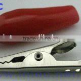 Jumper Wires Alligator Crocodile Roach Test Clip Plastic Handles Crocodile Clips 44mm Red Color I00095