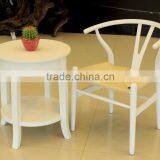 Antique Dia 50cm Round Two-tier Brown/White Wooden Coffee Table/End Table/ Tea Table(DT-925-OAK)