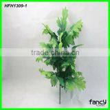 18 Heads Artificial Papaya Leaf for Decoration