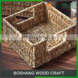 BOSHANG Seagrass Fruit Basket With Holder thumbnail-1