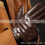 Men winter sheepskin fashion leather gloves men