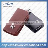 high grade custom men fashion fine genuine leather key wallet