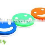 2013 the High Quality Smile Face Design Multicolor Silicone Cup Mat