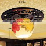 Modern Ceiling Lighting Antique Ceiling Down Light Fixture Design Porcelain Wooden Jingdezhen Dining Room Hotel Ceiling Lights thumbnail-6