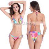 Sexy Fashion Swimsuit Low Waist Green Snake-grain Beach Bikini Set Plus Size 4XL thumbnail-3