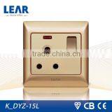 Kninght Series Ultra-slim Steel Plate Electrical Socket