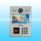 7 inch video door phone waterproof digital multi apartment wireless intercom system