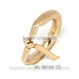 D Buckle in Real Gold Finish for Handbag Half-ring Buckle Half-round Pin Buckle thumbnail-3
