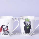 Hunan Promotional Ceramic Coffee Mug With Pet Dogs Design