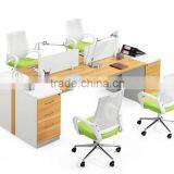 2015 Modern Wooden 4 Seats Office Partition Workstation Office Furniture thumbnail-1