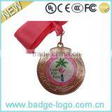 Copper Zinc Alloy Medals With Ribbons, OEM Medals Trophies Awards thumbnail-1