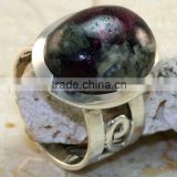 925 Sterling Silver Eudialyte Ring