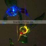 Handmade Moon and Star Electric Wind Chime With Solar Powered Led Lights thumbnail-5