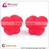 Butterfly Hair Care Foam Soft Round Sponge Balls Curlers