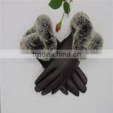 2016 China Hot Sale Black/Brown/Red Tight PU Leather Gloves thumbnail-4
